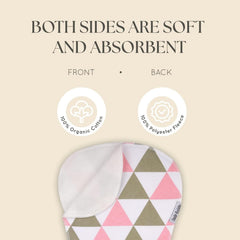 Dodo Babies cotton-front fleece-back burp cloth for soft, durable use