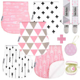 Dodo Babies burp cloths pastel collection protects outfits during feeds