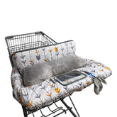 Dodo Nici shopping cart cover with cotton seat for comfy baby seating on outings.