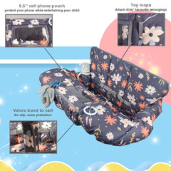 Dodo Nici cart cover features see-through pocket for phone during shopping