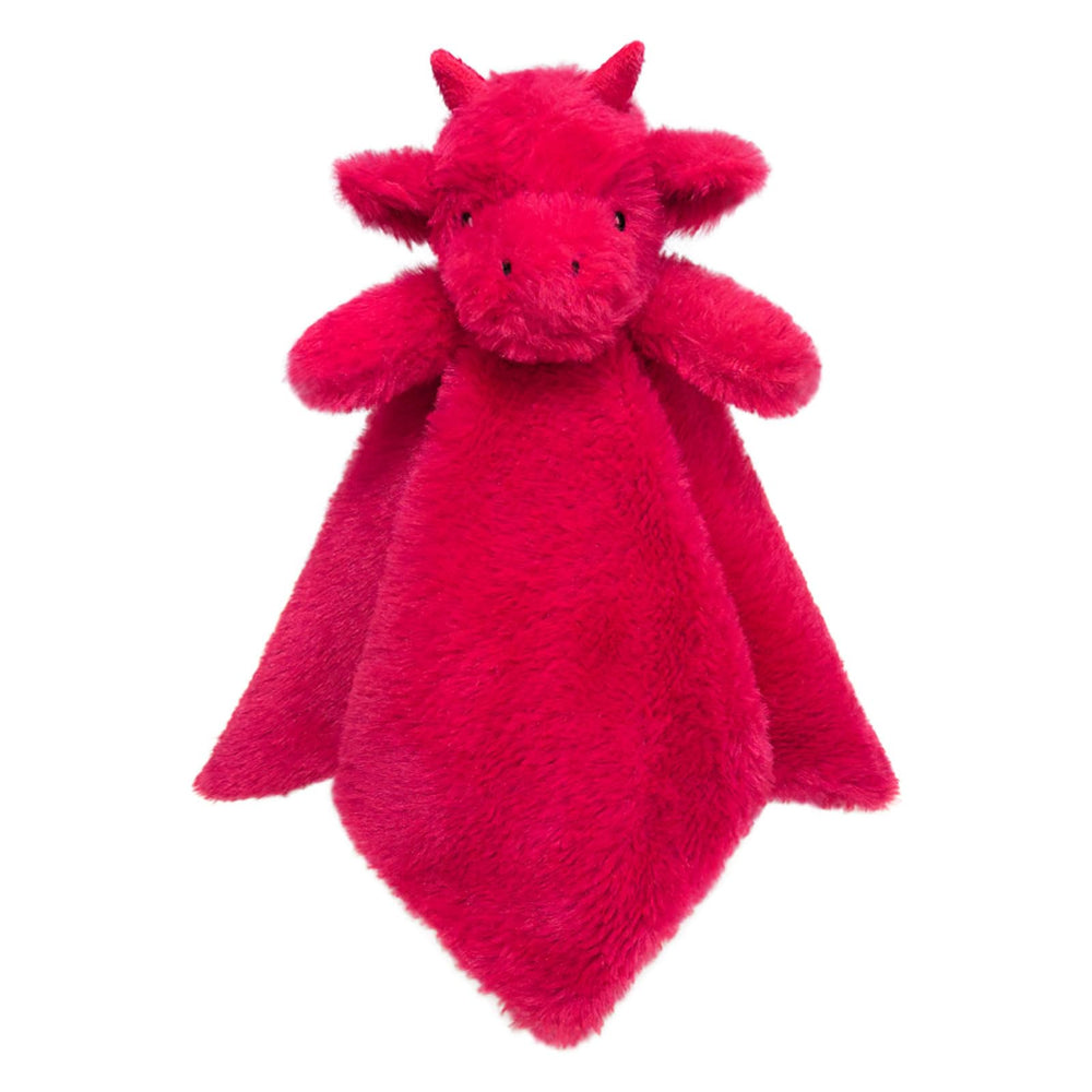 Doindute 14-inch red dragon lovie blanket for newborn soothing and comfort.