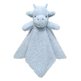Doindute Baby Blue Dragon Lovey face closeup with soft fabric for soothing cuddles.