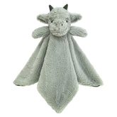 Doindute baby green dragon lovie blanket, 14-inch snuggle companion for newborns.