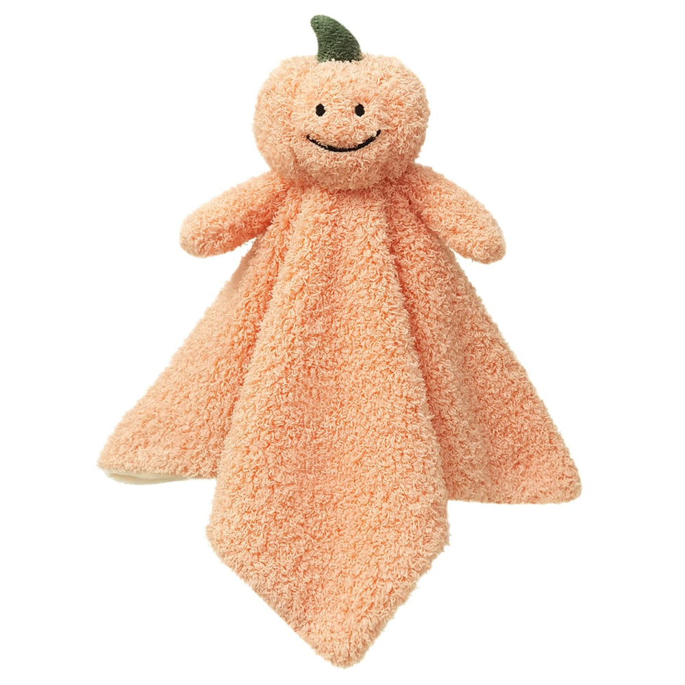 Doindute baby orange pumpkin lovie blanket, 14 inch, soothing cuddles for little hands