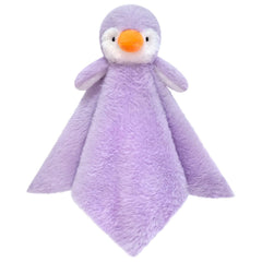 Doindute baby purple penguin lovie blanket close-up for soothing newborns