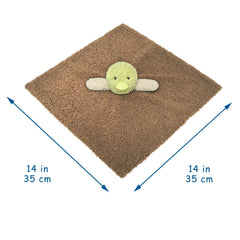 Doindute plush duck with embroidered eyes provides gentle safe features for infants