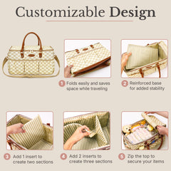 DOKUS & CO Luxe Caddy foldable design perfect for car trips and quick errands.
