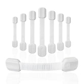 DOMILE baby proofing straps securely on cabinet doors for toddler safety