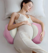 DONAMA memory foam pregnancy pillow in main view offers full-body back and belly support