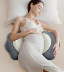 DONAMA memory foam pregnancy pillow supporting back and belly for comfort