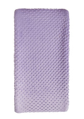DONOMILO changing pad cover with lavender dots offers soft, cozy comfort for diaper changes.