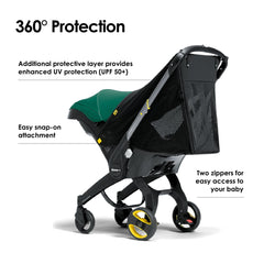 DOONA 360 Protection insect shield with easy access for quick checks.