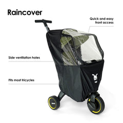 Doona Liki Rain Cover side ventilation helps air flow while staying dry
