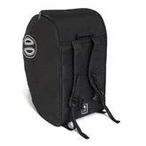 DOONA padded travel bag in black, front view, protects your Doona during travel.