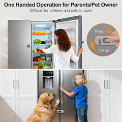 Dorabaliy rv fridge latch installed to keep door closed while driving