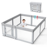 Dora dotey Baby Playpen with Gate offers easy entry for caregivers while keeping baby secure.