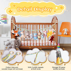Dorblely 20 metal clips secure plush items for easy customization.
