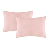 Dormlony organic cotton mini pillowcase in pink with envelope design, soft and breathable.