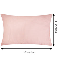 Dormlony pillowcase close-up shows breathable organic cotton weave for all-night comfort.