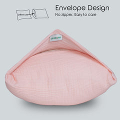Dormlony 2-pack pink toddler pillowcases fit 13x18 pillows and simplify laundry.