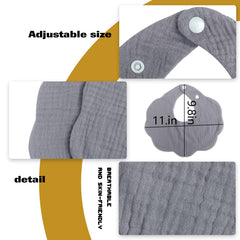 DOSMINE dosmine-baby-bibs-colorful-colors features vibrant colors to brighten outfits while protecting clothing.