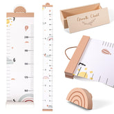 DoubleFill 7ft rainbow growth chart wall for milestone tracking in nurseries.