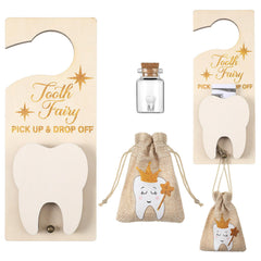 DoubleFill tooth fairy door hanger showcases a cozy design for notes and rewards.