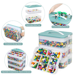 Douorgan removable trays in each layer simplify quick sorting and access.