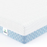 Dourxi mini crib mattress with gel memory foam for infant comfort.