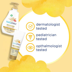Dove Baby lotion with shea butter provides rich moisture for softness