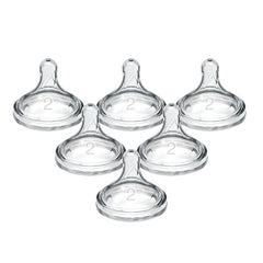 Dr. Brown’s Level 2 nipple in package showing wide-neck compatibility for growing babies.