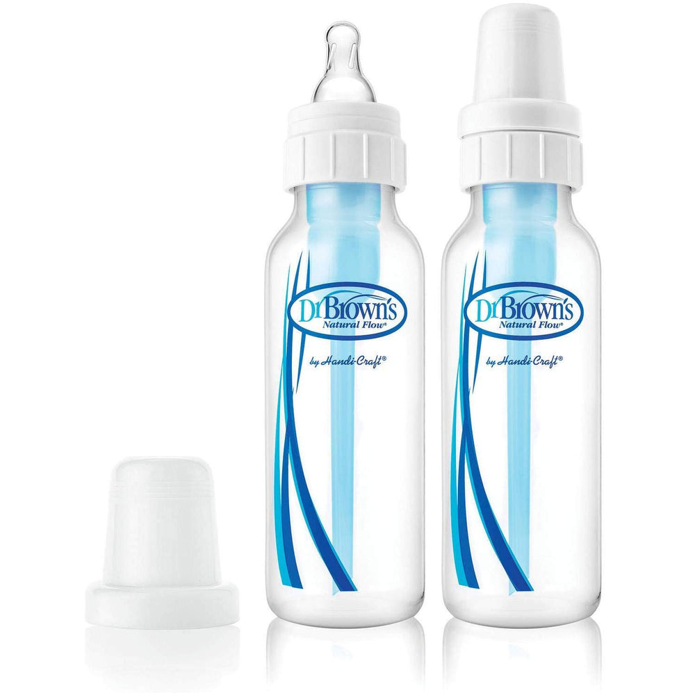 Dr. Brown's Natural Flow bottle – narrow bottle with Level 1 nipple for paced feeding