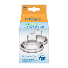 Dr. Brown's wide-neck 5oz bottle compatible with the sippy spout