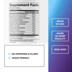 DR. EMIL NUTRITION bottle back with ingredients and dosage details