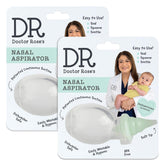 Dr. Rose's nasal aspirator dual suction in action on a baby