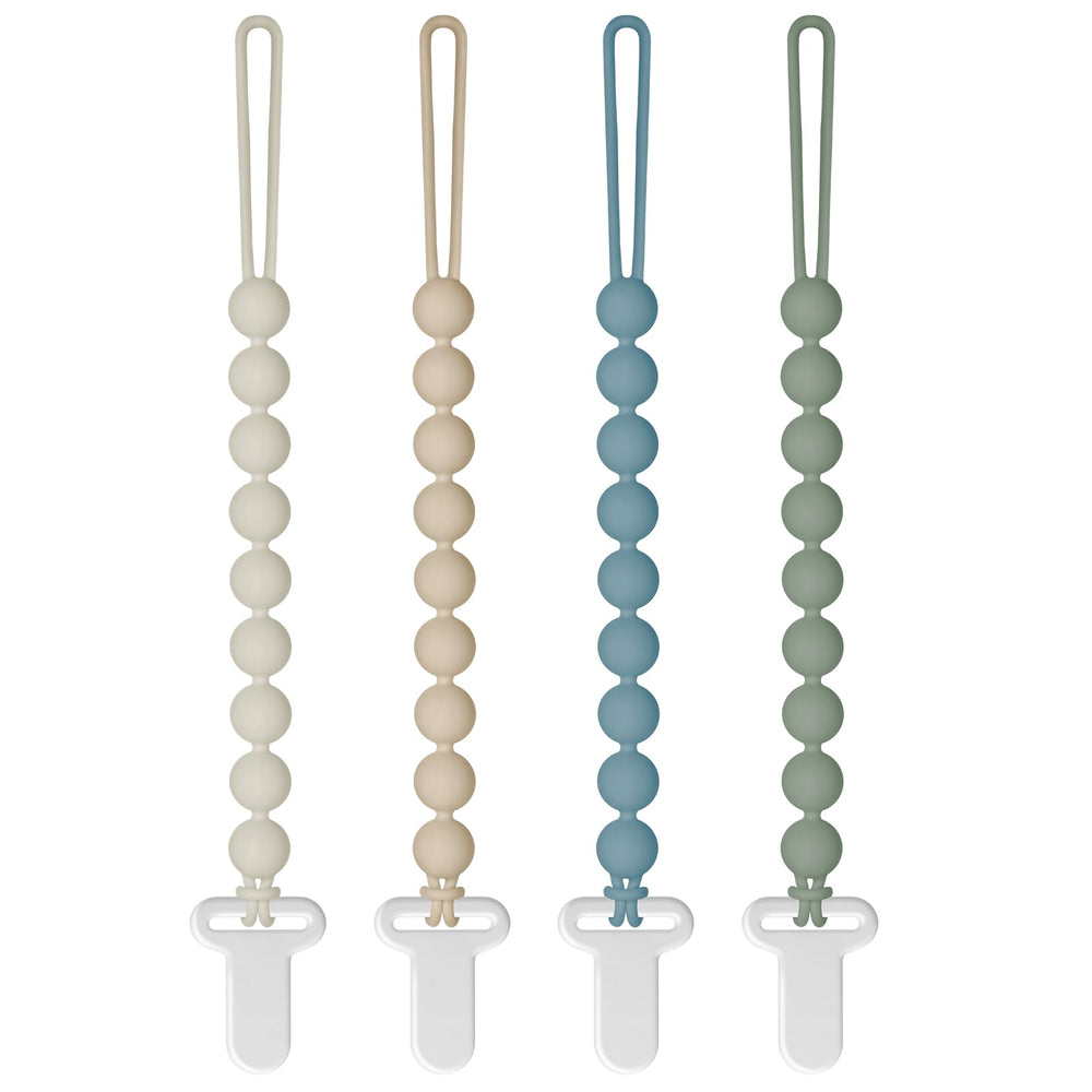 Draklary pacifier clip with round design keeps pacifier close and clean for babies.