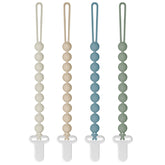Draklary pacifier clip with round design keeps pacifier close and clean for babies.