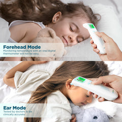 DrBash 3-in-1 thermometer display lit in dim rooms