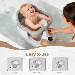 Drconox bath seat with surround design supports baby securely during baths