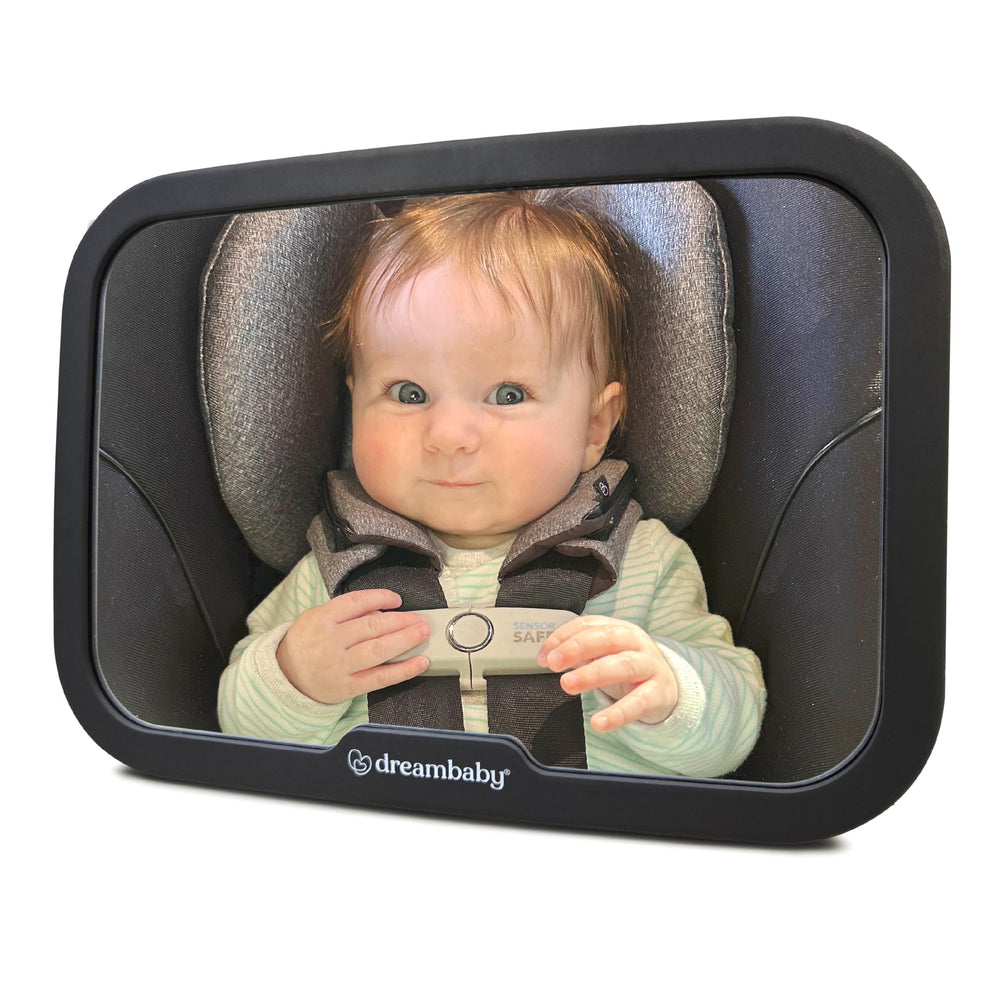 Dreambaby 360° adjustable rear-facing mirror with wide-angle view for backseat monitoring