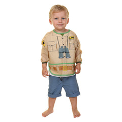 Dreambaby Crumb-pocket bib traps crumbs for quick cleanup