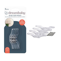 Dreambaby L865 blind cord wraps in a 4-pack keep cords out of reach for safer spaces.