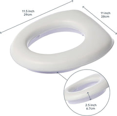 Dreambaby Soft Touch Potty Seat high base underneath for secure positioning on standard toilets