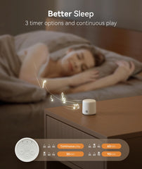 Dreamegg Pocket Sleep 16-sounds offering ocean, rain, birds, and more for ambiance.