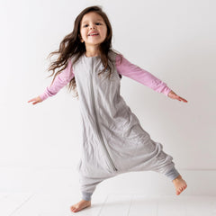 Dreamland Baby Sleep Sack With Feet features a two-way zipper for quick diaper changes.