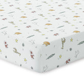 Dreamology muslin mini crib sheet on play yard fit, secure surface for baby sleep