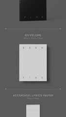 DREAMUS BLACKPINK Born Pink accordion lyrics paper for lyric notes.