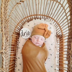 DRESHOW BQUBO bow hat with elastic band for growing baby head