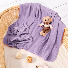 DRESHOW BQUBO textured-knit swaddle for comfortable, secure wrapping