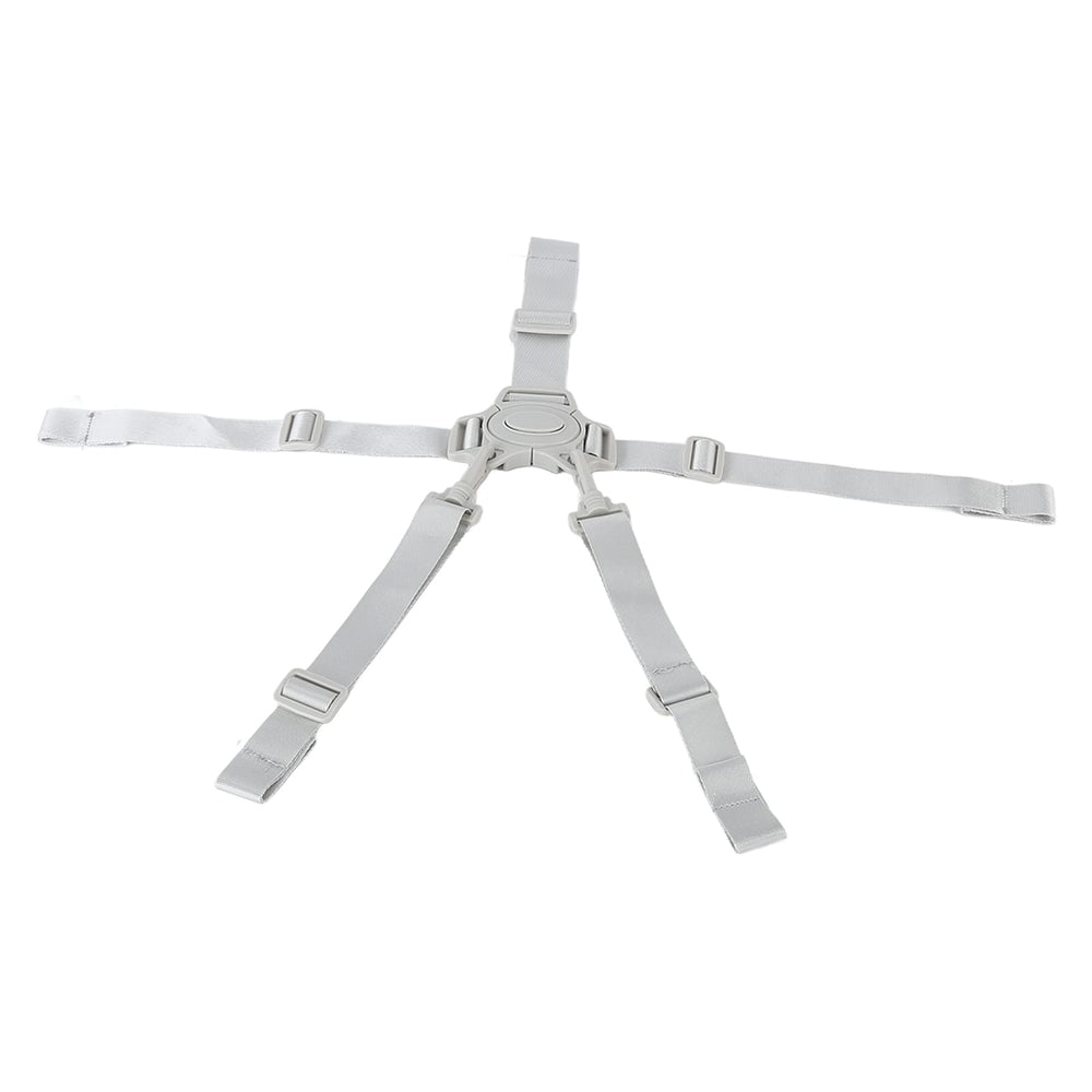 Drfeify high chair straps with gray buckle for secure seating.